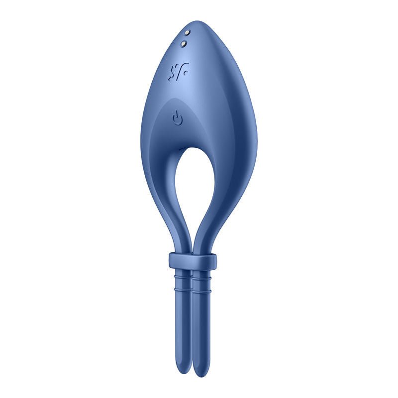 Satisfyer bullseye - cock ring - Blue, Product side view  | Flirtybay.com.au
